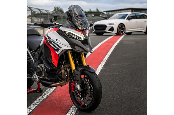 Ducati Multistrada V4 RS with Audi RS6 Avant